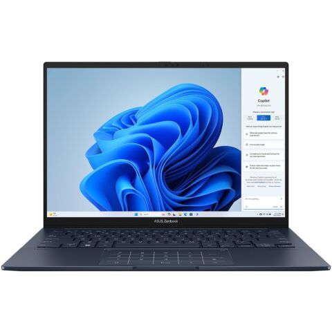 ASUS UX3405CA-OU73210BL0X Zenbook 14 OLED UX3405 Intel Core Ultra 7 255H 5.1GHz 16-Core 14 inch WQXGA+(2880x1800) 120Hz OLED Touchscreen 32GB(On Board) LPDDR5X 1TB PCIe 4.0 NVMe M.2 SSD Windows 11 Pro Ponder Blue Aluminium Laptop