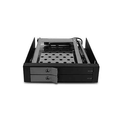 Vantec 225S6 EZ Swap EVO - Black Dual - 2.5 inch Mobile HDD Rack