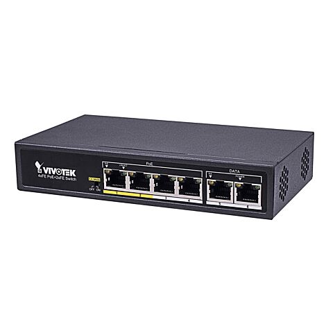 Vivotek Network Switch Fast Ethernet (10/100) Black Power over Ethernet (PoE)