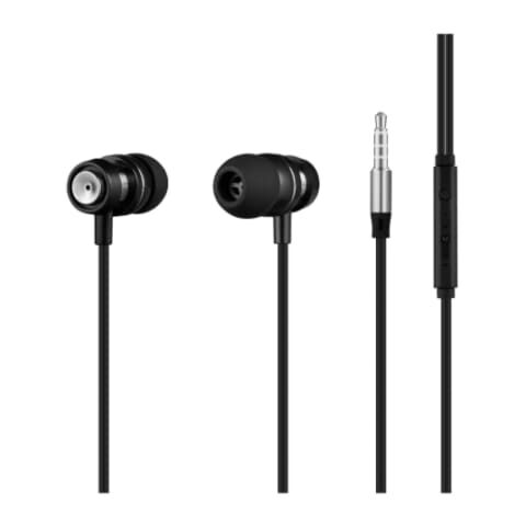 Volkano Alloy Series Metal Earphone - Silver