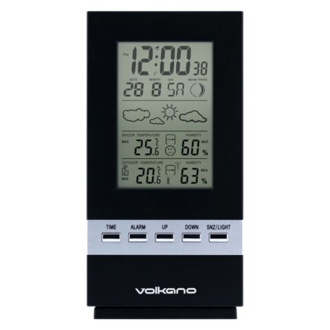 Volkano Dew series Weather Station - Black