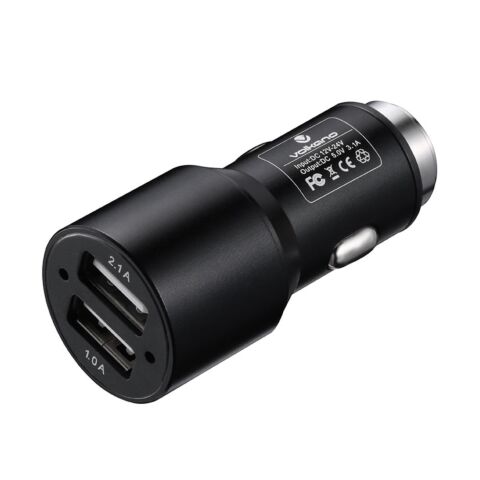 Volkano Swift X2 dual car charger Black