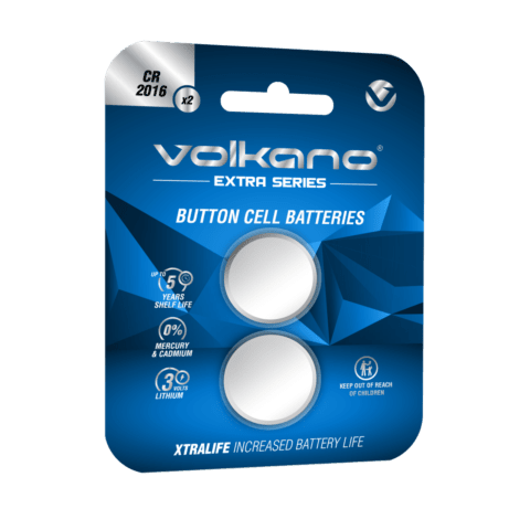 Volkano Extra series CR2016 Pack of 2 Batteries