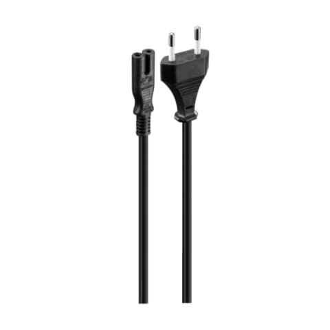 Volkano Presto series Power Cable 2 pin Figure 8 �to Type-C Euro 1.2m 5A - black