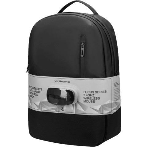 Volkano Focus Series 15.6 inch Laptop Backpack and Wireless Mouse
