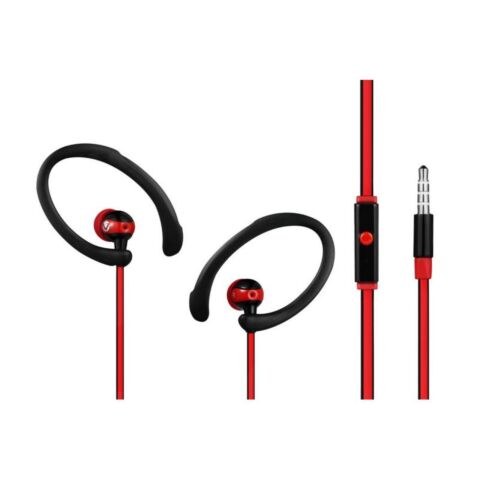 Volkano Sports Earphones Black/Red