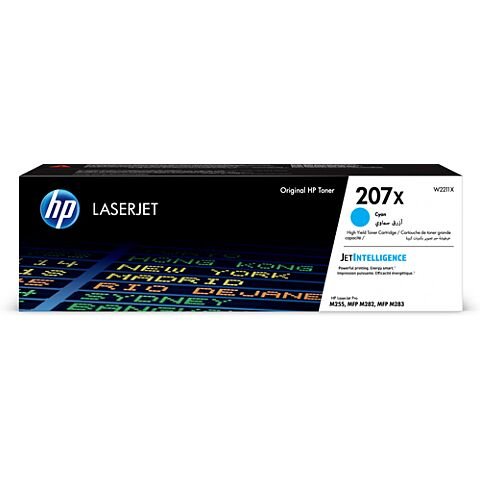 HP 207X Cyan LaserJet Toner Cartridge - Color LaserJet Pro M225/MFP M283