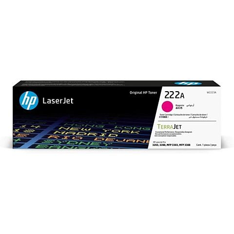HP 222A Magenta Toner Cartridge 1200 Pages Original W2223A Single-pack