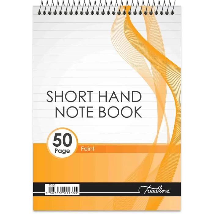 Treeline Short Hand A5 Top Bound 50 pg Feint Note Book