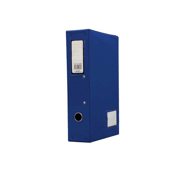 Treeline PVC Spring Clip Box File Pkt-2 Blue
