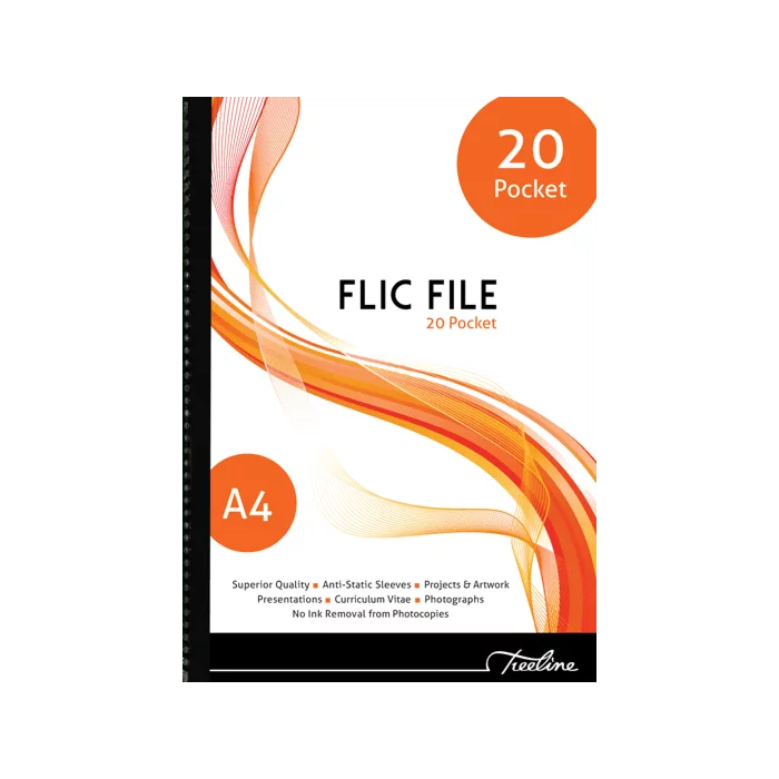 Treeline Flic File 20 Pocket File