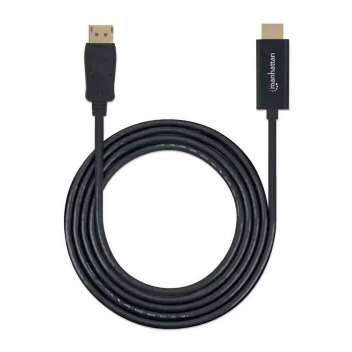Manhattan 1080p DisplayPort to HDMI Cable - DisplayPort Male to HDMI Male Cable 1m (3 ft.) Black