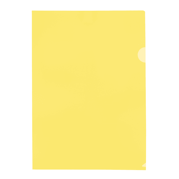 Treeline PVC Presentation Folder Pkt-12 Yellow