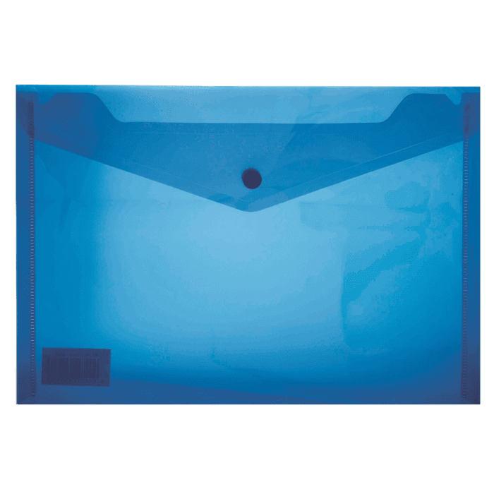 Treeline A3 PVC Carry Folder With Stud Pkt-06 Blue