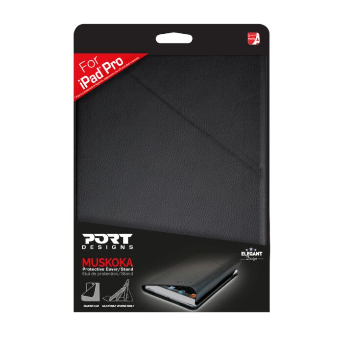 Port Designs MUSKOKA 12.9' Tablet Case for iPad Pro Black
