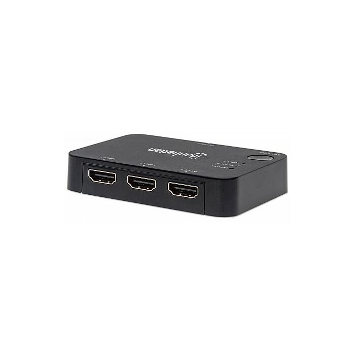 Manhattan 3-Port HDMI Switch - 3-Port 4K@30Hz remote USB power