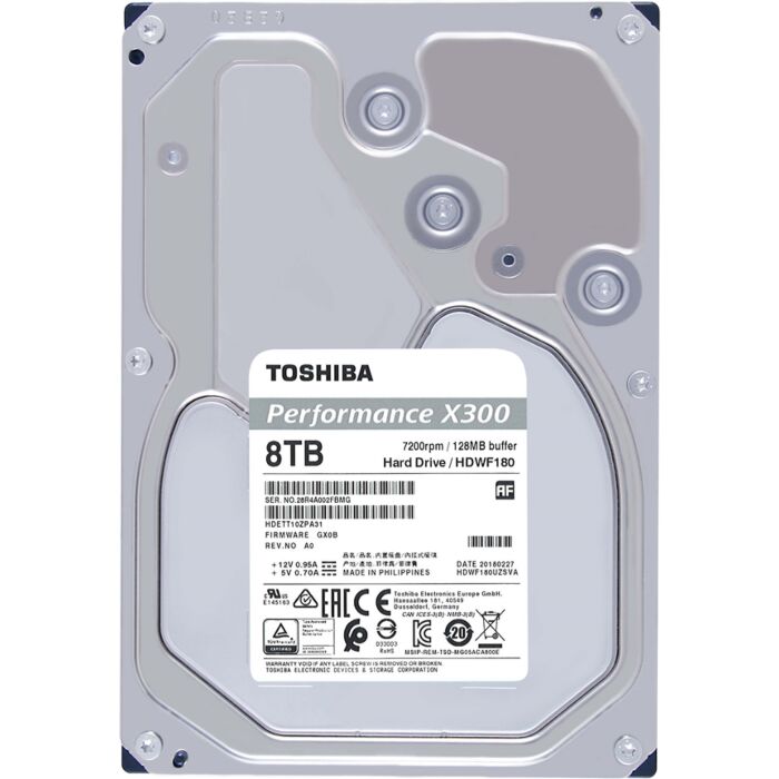 Toshiba X300-8TB-72RPM SATA-3.5 inch HDD