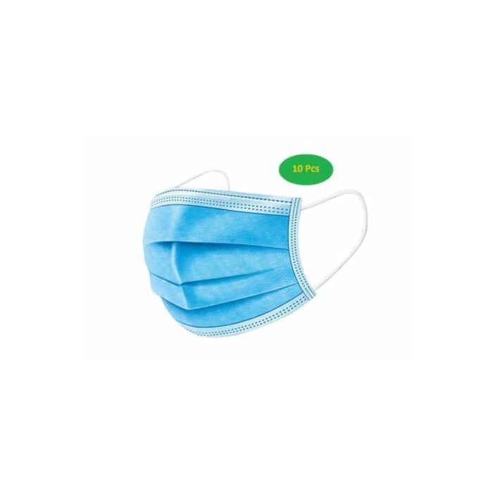 HUIFENG 3-PLY Surgical Mask bag of 10 Pieces