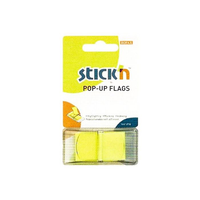 Stick'n  Pop Up Regular Neon Flags Lemon