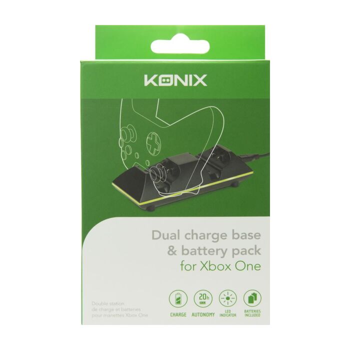 Konix - Dual Charge Base + 2 Batteries (Xbox One)