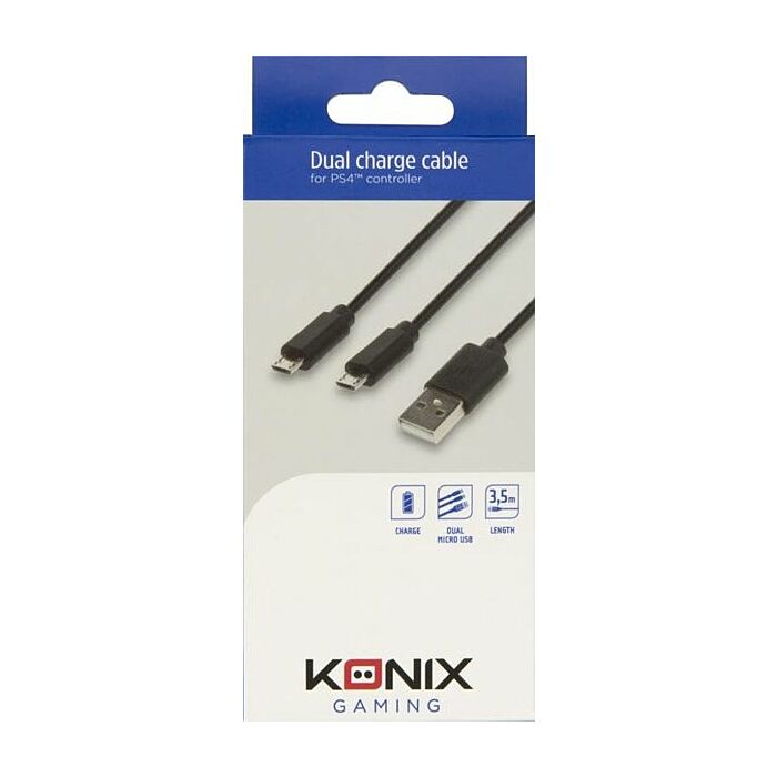 Konix - Double Charging Cable (PS4)