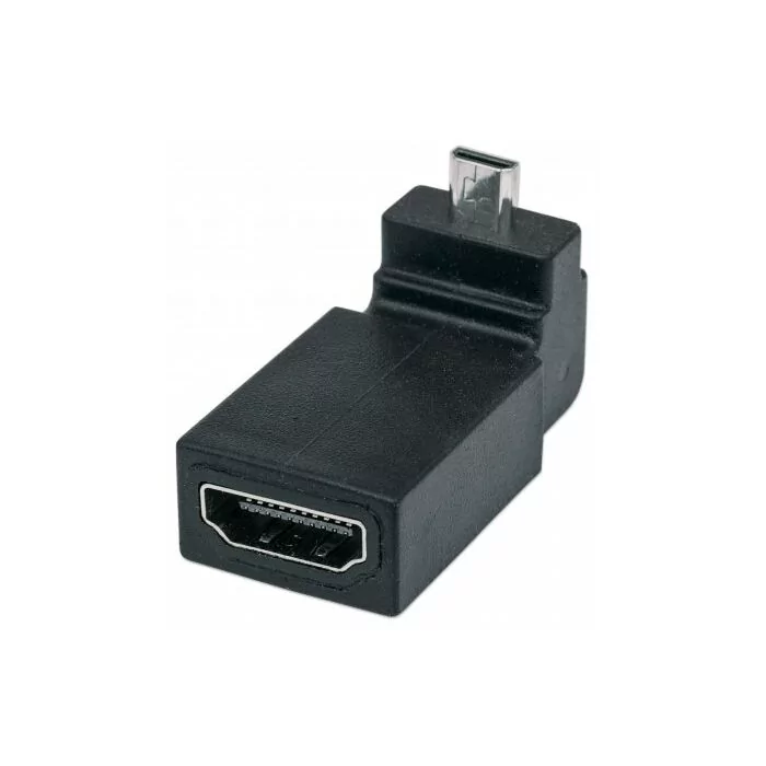 Manhattan HDMI Adapter - HDMI A Female to Micro Male 90??? Up Angle