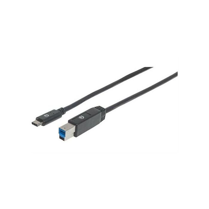 Manhattan SuperSpeed USB C Device Cable - USB 3.1 Gen 1 Type-C Male to Type-B 2m