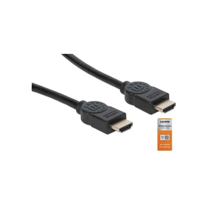 Manhattan Certified Premium High Speed HDMI Cable with Ethernet 3m Black