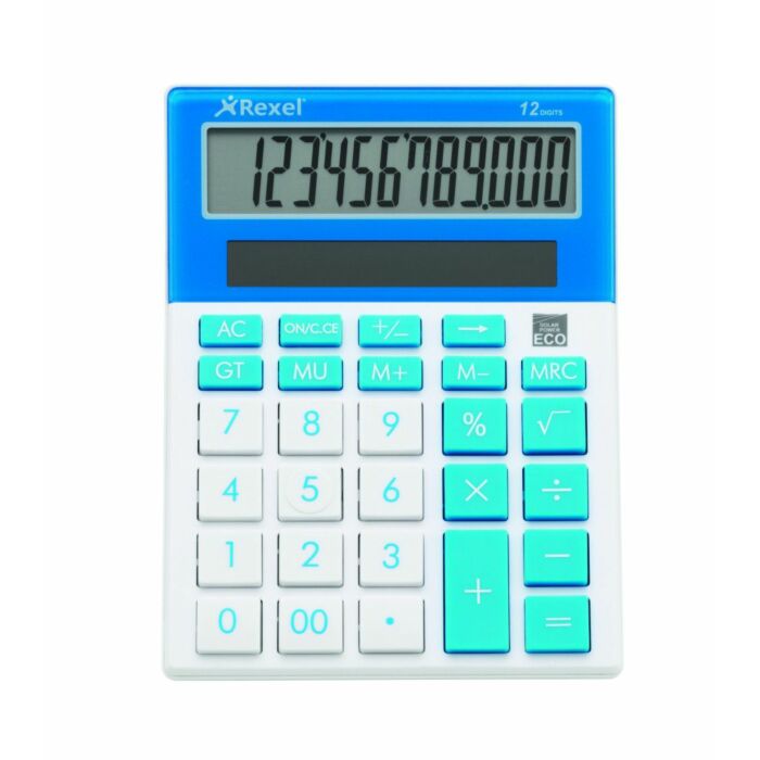 Rexel Joy Series Desktop Calculator Blue