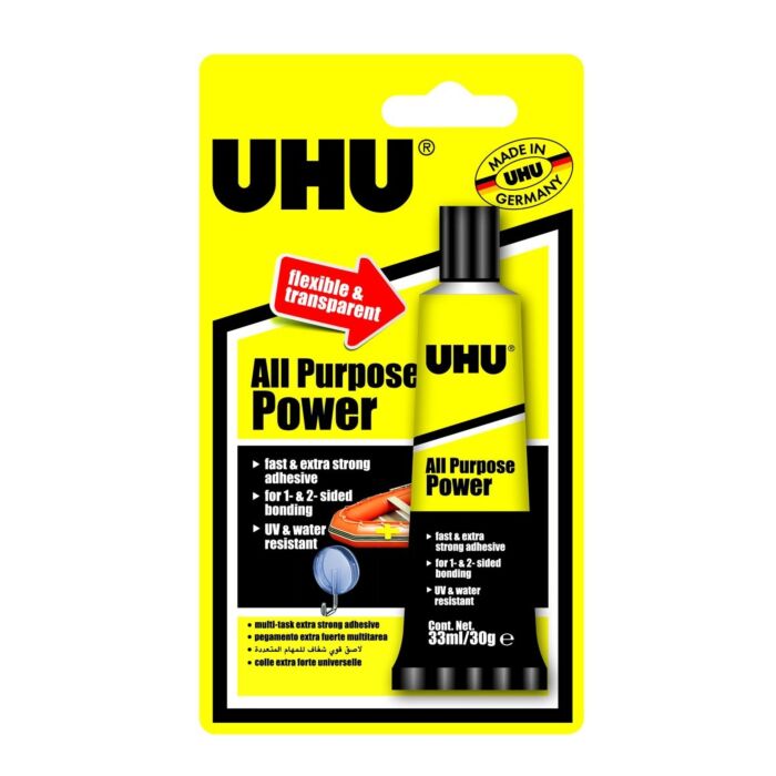 UHU All Purpose Power Household Range 30g Tube Card Box-10