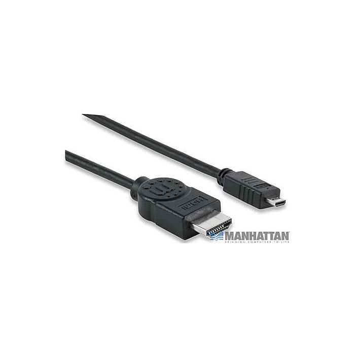 Manhattan High Speed HDMI Cable with Ethernet Black