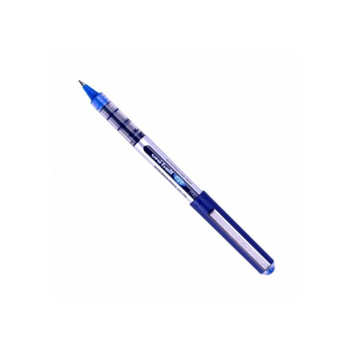 Uni-Ball UB-150 Micro 0.5mm Micro Rollerball with Cap and Grip Blue Box-12