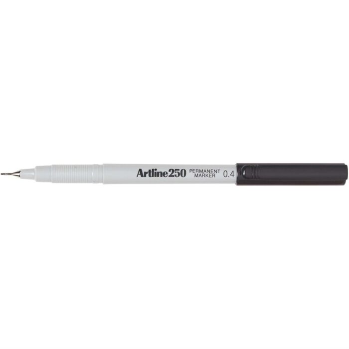 Artline EK 250 Fineliner Permanent 0.4mm Black Box-12