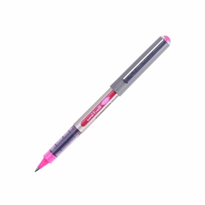 Uni-Ball UB-157 Fine 0.7mm Fine Rollerball with Cap and Grip Pink Box-12