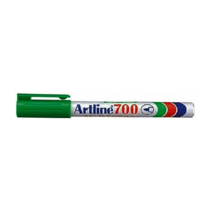 Artline EK 700 Permanent Fine Bullet Point Permanent Marker 0.7mm Green Box-12
