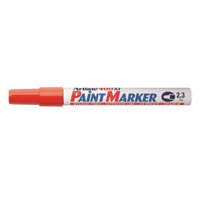 Artline EK 400 Medium Point Permanent Paint Marker 2.3mm Orange Box-12