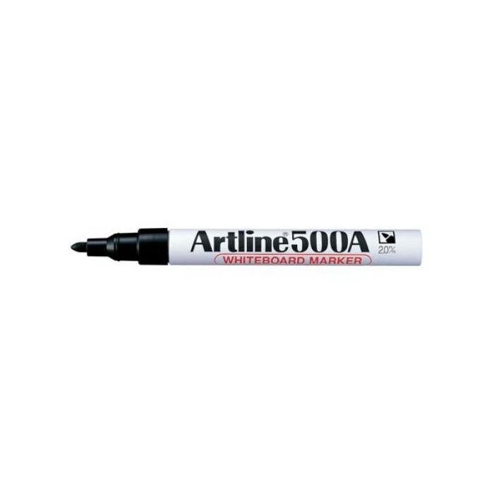 Artline EK 500A Bullet Point Whiteboard Marker - Dry-Wipe 2.0mm Black Box-12