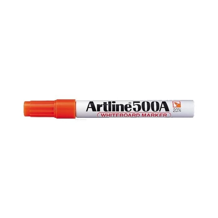 Artline EK 500A Bullet Point Whiteboard Marker - Dry-Wipe 2.0mm Orange Box-12