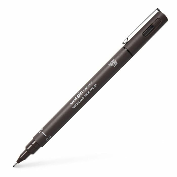 Uni-Ball PIN Drawing Pen PIN-05-200 0.5mm Black Box-12