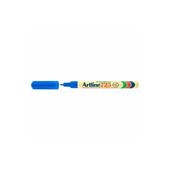 Artline EK 725 Permanent Extra Fine Permanent Marker 0.4mm Blue Box-12