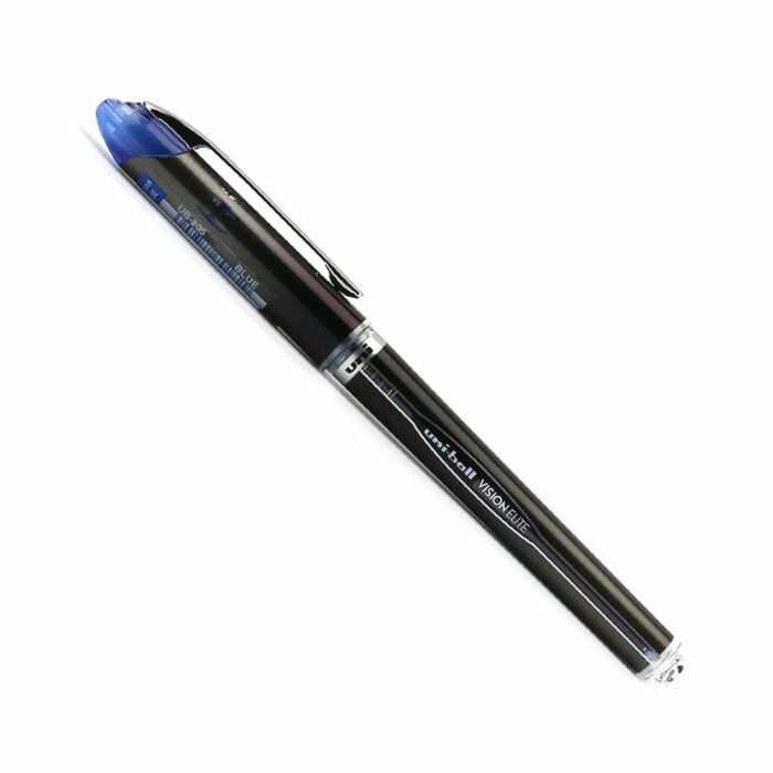 Uni-Ball UB-205 0.5mm Vision Elite Rollerball with Cap and Grip Blue Box-12