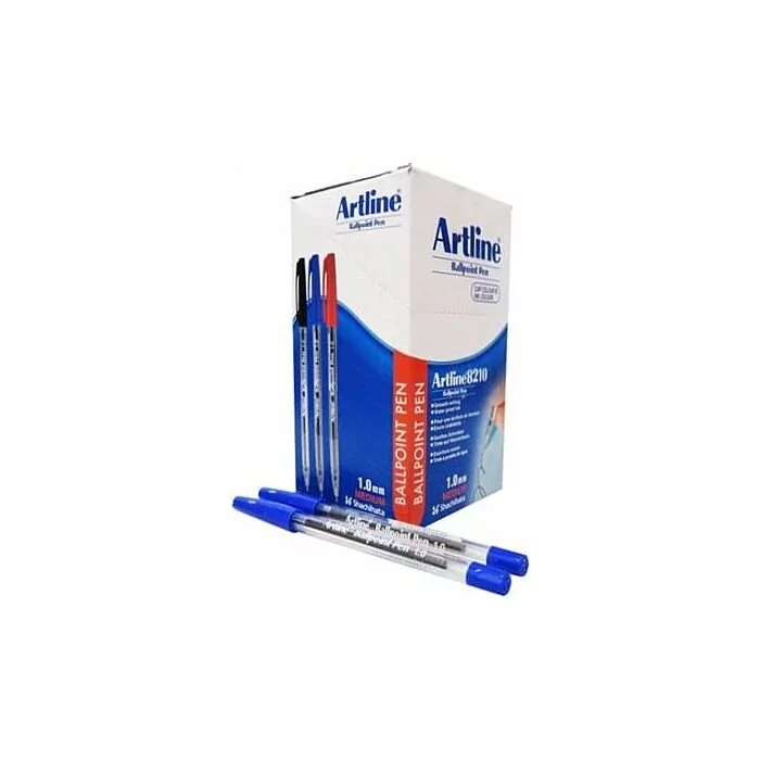 Artline EK 8210 Ballpoint Pen 1.0mm Blue Box-50