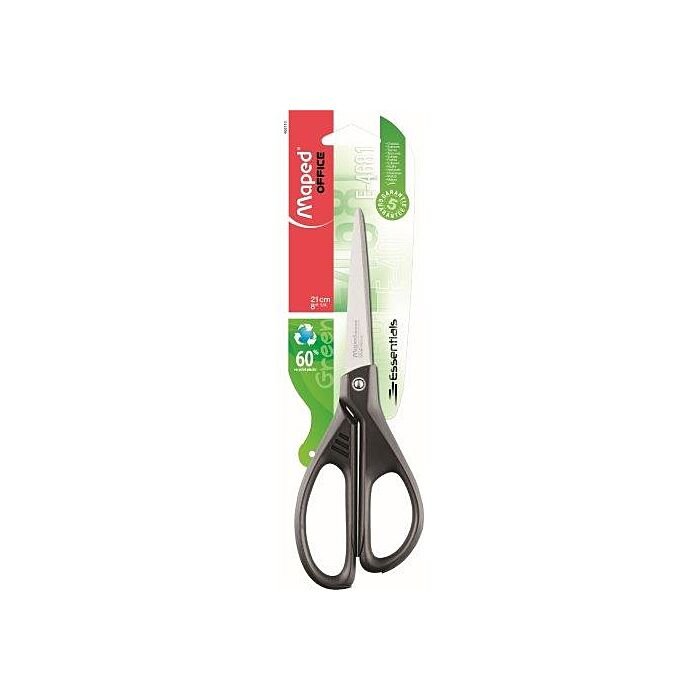 MAPED Essentials Green 21cm Asymetrical Scissor (Card) Box-24