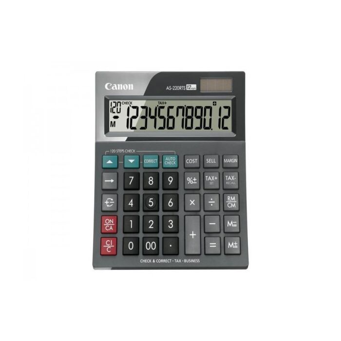 Canon AS-220RTS 12 digit Calculator With Cost Sell Margin  