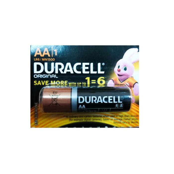 Duracell HBDC AA 6x1s - Strip Pack