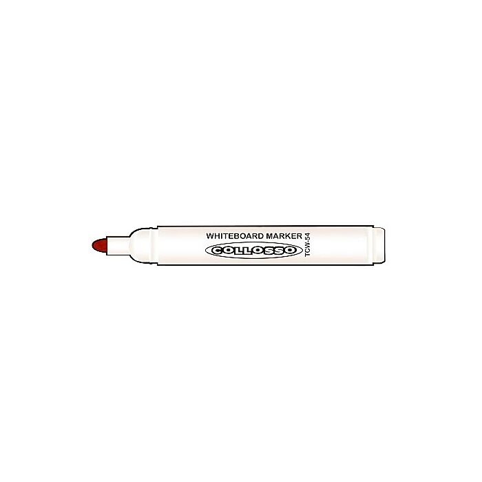 Collosso Red Whiteboard Marker Bullet Box-10