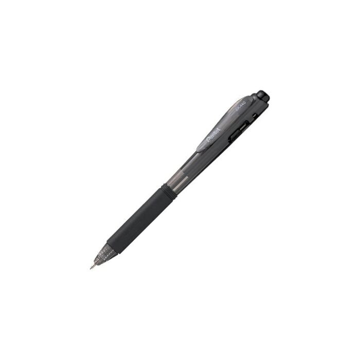 Pentel BK440 Ballpoint Pen Retractable Triangular grip 1.0mm Black Box-12