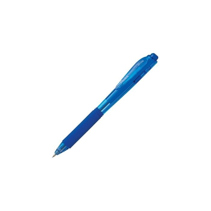 Pentel BK440 Ballpoint Pen Retractable Triangular grip 1.0mm Blue Box-12