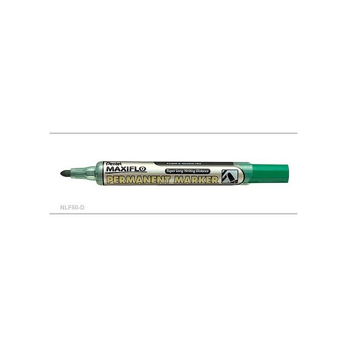 Pentel NLF50 Maxiflo Pump-It Marker Green Box-12
