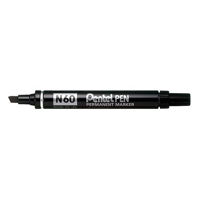 Pentel N60 Permanent Chisel Marker Black